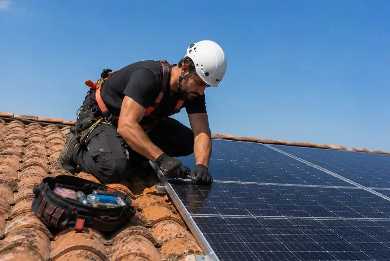 Maintenance et monitoring de panneaux solaires à Venasque